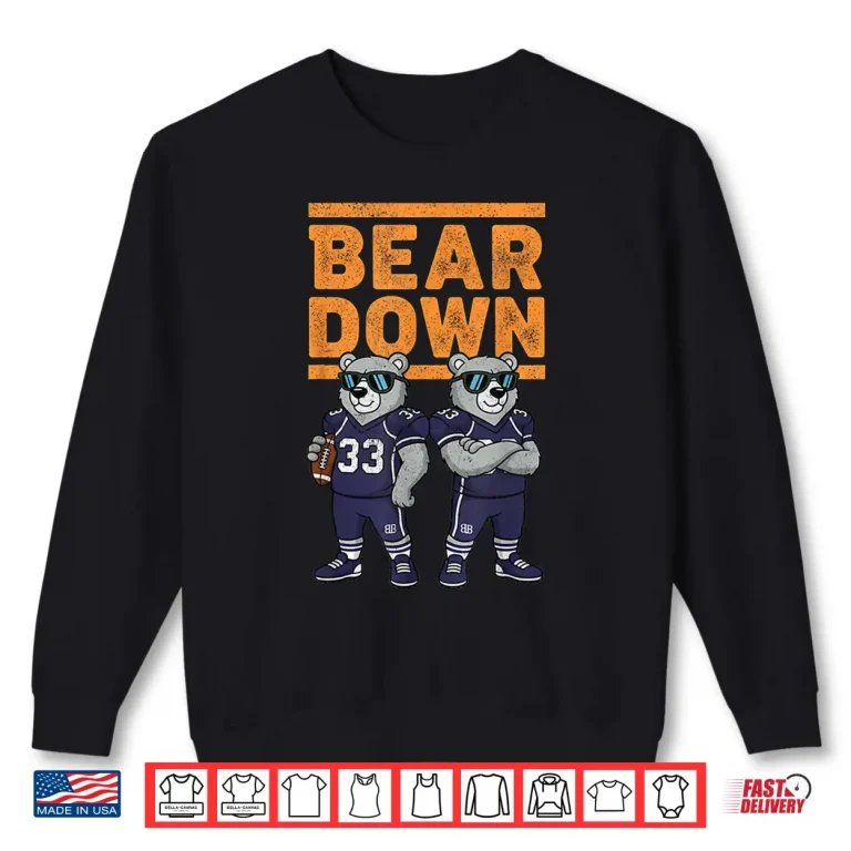 Sweatshirt Bear Down Women Kids Boys Girls Youth Teen Men Shirt