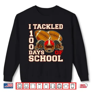 Sweatshirt 100 Days of School Football Boys Kids 100th Day of School Shirt