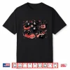 Retro Black Cat Heart Valentines Day Cute Kitten Lover Shirt