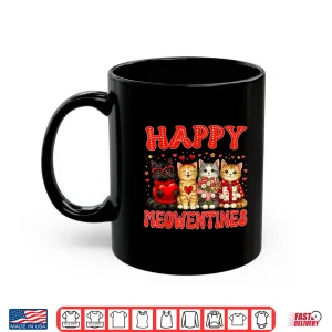 Mug Happy Meowentines Cute Cat Valentine Men Women Kids Girls Shirt