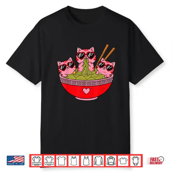 Cat Kitten Valentine Anime Valentines Day For Kid Boys Girls Shirt