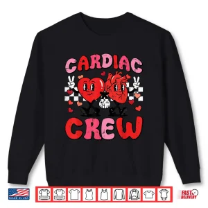 Sweatshirt Valentine Nurse Cardiac Crew Heart Funny Scrub Top Men Women Shirt
