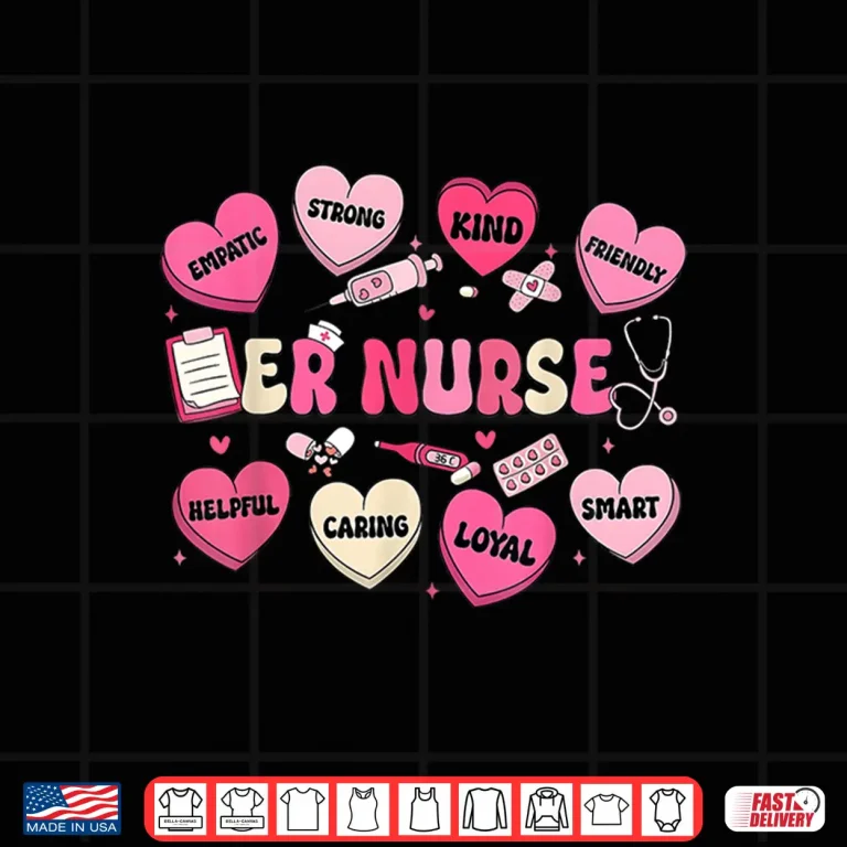 Valentine Er Nurse Hearts Coquette Pink Women Shirt 4 Design Valentine ER Nurse Hearts Coquette Pink Women Shirt