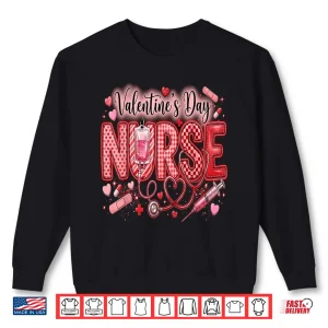 Sweatshirt Red Healthcare ER RN CNA ICU Valentine Nurse Heart Nurses Shirt
