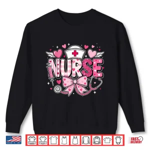 Sweatshirt Nurse Valentines Day Cute Stethoscope RN Nursing Life Shirt