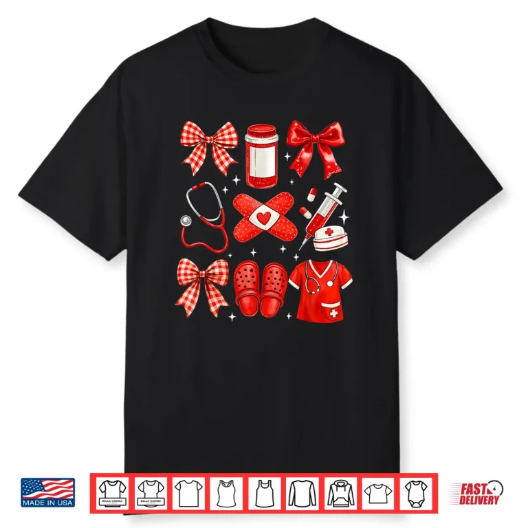 Nurse Valentines Cute Coquette Nursing Shirt