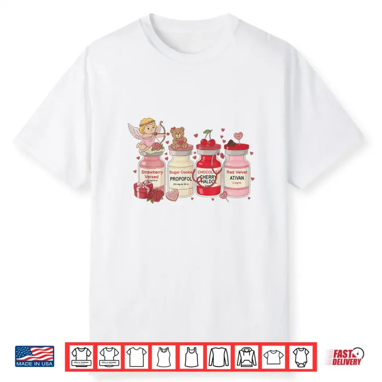 Cupids Favorite Nurse Valentine Nursing Healthcare Worker Shirt