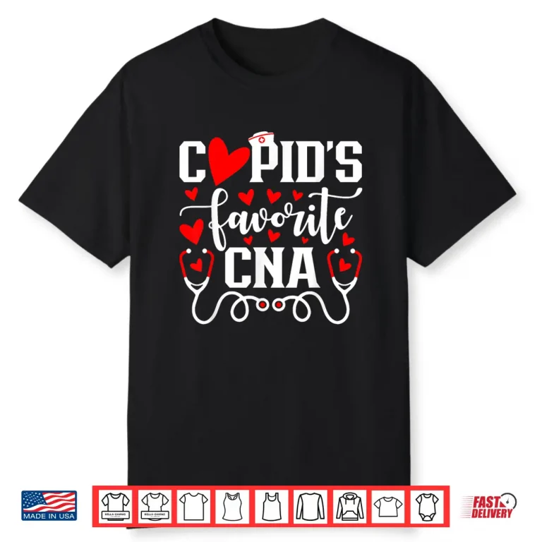 Cupids Favorite CNA Cute Heart Valentines Day Shirt