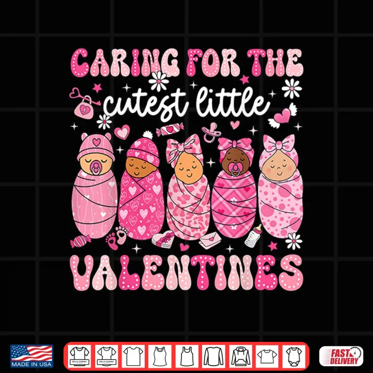 Design Caring for The Cutest Little Valentines NICU Nurse Cute Baby Shirt