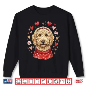 Sweatshirt Heart Golden Doodle Love Dog Valentine Goldendoodle Shirt