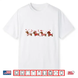 Dachshund Valentines Wiener Dog Love Tee Dog Mom Humor Tee Shirt