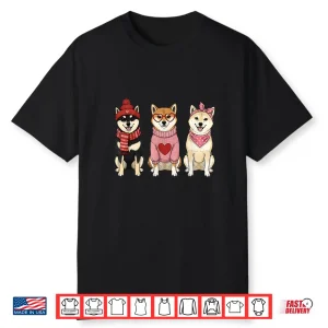 Cute Shiba Inu Valentine Dog Shirt