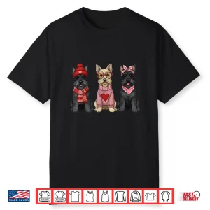 Cute Scottish Terrier Valentine Scottie Dog Shirt