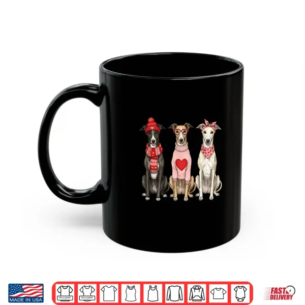 Mug Cute Greyhound Valentine Dog Shirt