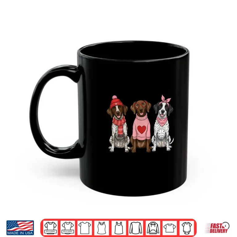 Mug Cute German Shorthaired Pointer Valentine GSP Dog Shirt