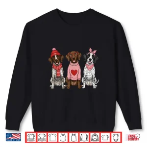 Sweatshirt Cute German Shorthaired Pointer Valentine GSP Dog Shirt