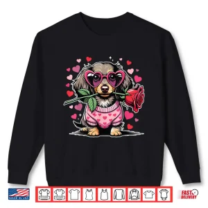 Sweatshirt Cute Dachshund Valentines Day Dog Valentine Lover Shirt