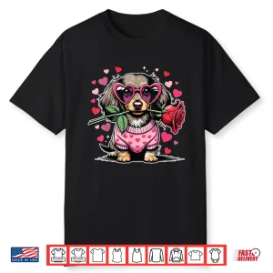 Cute Dachshund Valentines Day Dog Valentine Lover Shirt