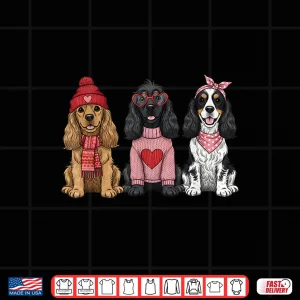 Design Cute American Cocker Spaniel Valentine Dog Shirt