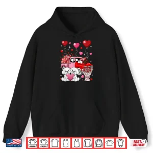 Couple Bichon Frises Valentine Hearts Tree Pickup Truck Shirt 1 Hoodie Couple Bichon Frises Valentine Hearts Tree Pickup Truck Shirt