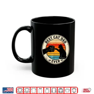 Mug Retro Cat Dad Ever Cats Lovers for Men Women and Kids Shirt