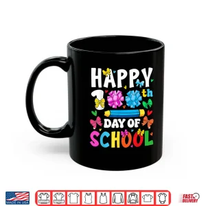 Mug Happy 100th Day of School Coquette Bow 100 Days Girls Shirt