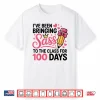 Bringing Sass To The Class For 100 Days Of School Bow Girls Shirt