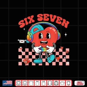 Design Games Valentine 67 Six Seven Funny Gamer Heart Cute Love Shirt