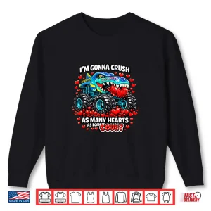 Sweatshirt Monster Truck Toddler Valentines Shirt 1