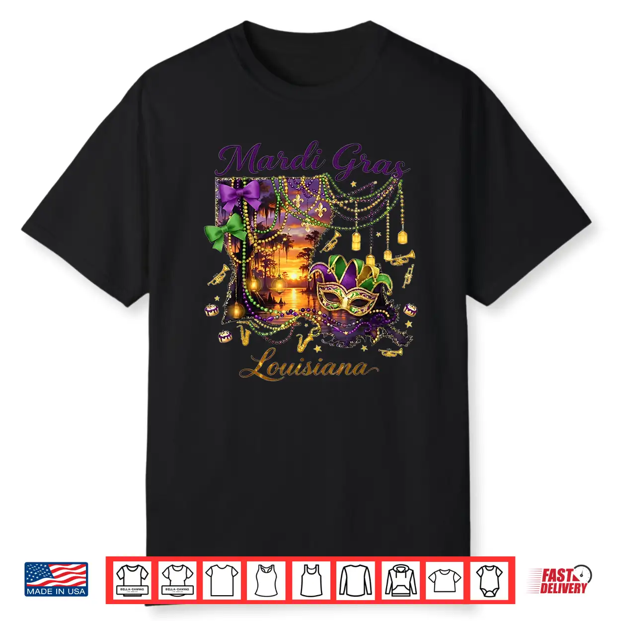 Mardi Gras Louisiana Map Carnival Mask Festival Shirt Mardi Gras Louisiana Map Carnival Mask Festival Shirt