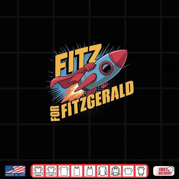 Custom Fitz For Fitzgerald Rocketship Long Sleeve Shirt 4 Design Custom Fitz for Fitzgerald Rocketship Long Sleeve Shirt 1