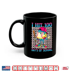 Mug Baseball Ice Cream Drip 100 Days of School Boys Girls 100th Shirt 1
