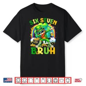 St Patrick’S Day Six Seven 67 Bruh Meme Dabbing Leprechaun Shirt