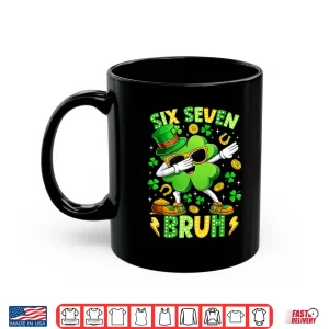 Mug Six Seven Bruh Meme 67 Dabbing Shamrock St Patricks Day Kids Shirt