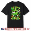 Six Seven Bruh Meme 67 Dabbing Shamrock St Patricks Day Kids Shirt