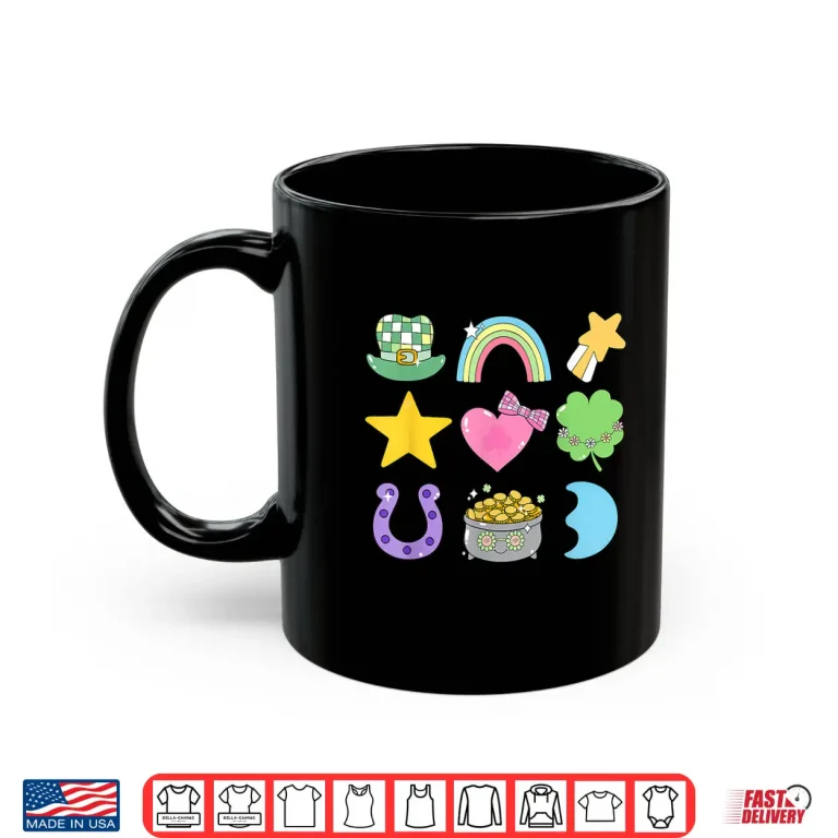 Mug Groovy Lucky Charm St Patricks Day Shamrock Men Women Kid Shirt