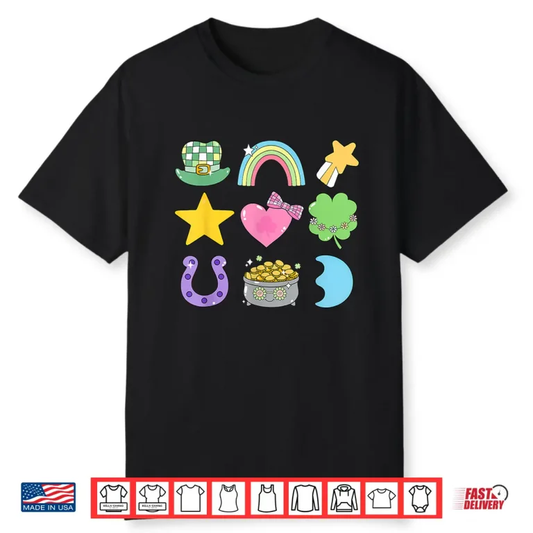 Groovy Lucky Charm St Patricks Day Shamrock Men Women Kid Shirt