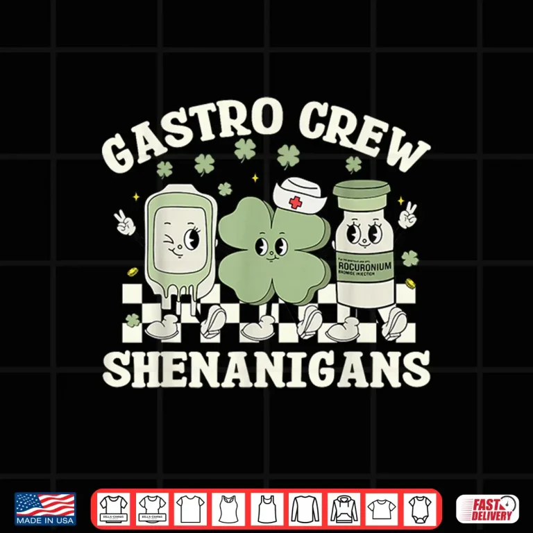 Design Gastro Crew Shenanigans St Patricks Day Endoscopy Nurse Shirt