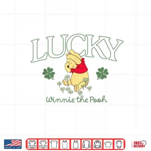 Design Disney Winnie The Pooh St. Patricks Day Lucky Winnie Pooh Shirt