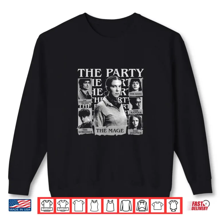 Stranger Things The Party Officially Licensed Shirt 2 Sweatshirt Stranger Things The Party Officially Licensed Shirt