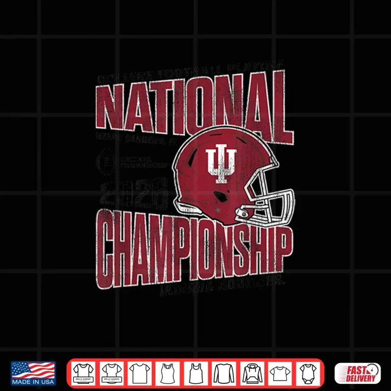 Design Indiana Hoosiers National Championship CFP 2026 Vintage Gray Shirt
