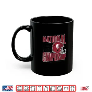 Mug Indiana Hoosiers National Championship CFP 2026 Vintage Gray Shirt
