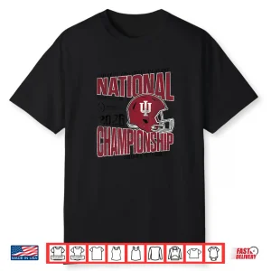 Indiana Hoosiers National Championship Cfp 2026 Vintage Gray Shirt