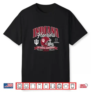 Indiana Hoosiers National Championship Cfp 2026 Helmet Black Shirt