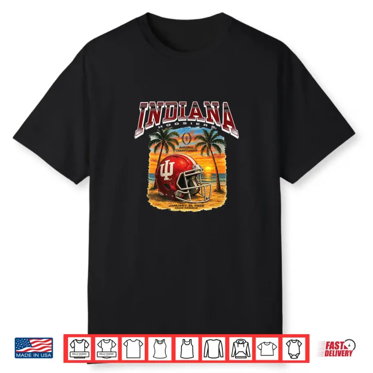 Indiana Hoosiers CFP National Championship 2026 Retro Sunset Shirt