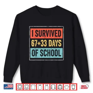 Sweatshirt I Survived 6733 Days of School 100 Days of School Shirt