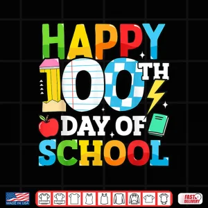 Design Happy 100 Days of School Teacher 100th Day of School Kids Shirt