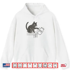 Hoodie Chinga La Migra Immigration Abolish ICE Funny Cat Shirt