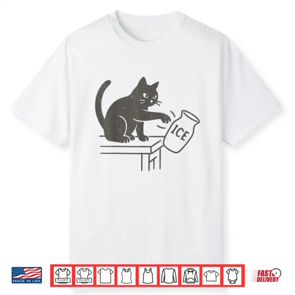 Chinga La Migra Immigration Abolish Ice Funny Cat Shirt