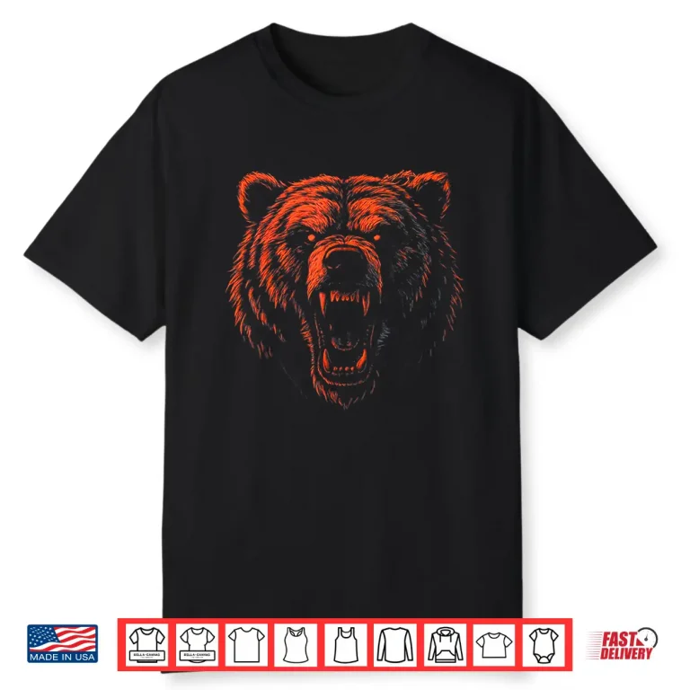 Retro Bear Gift for Men Women Boys Girls Kids Toddlers Youth Shirt